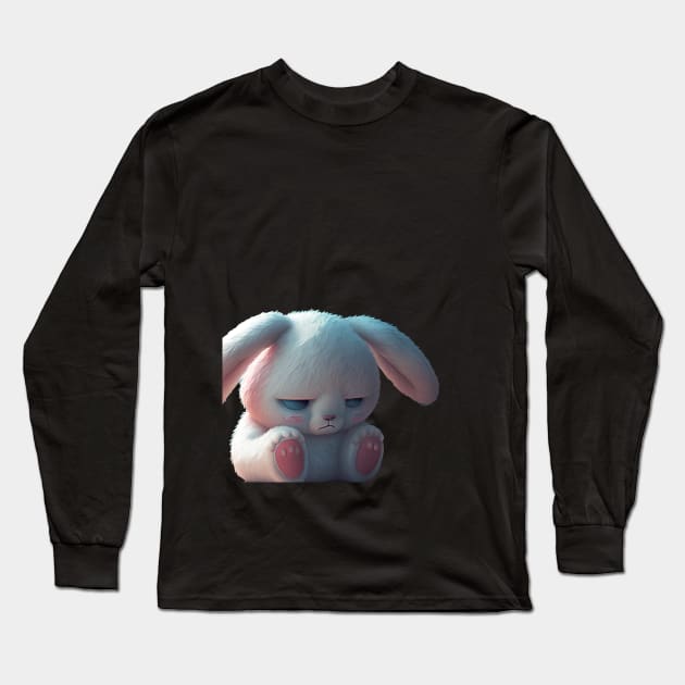 Lonely bunny_ Long Sleeve T-Shirt by Depressed Bunny